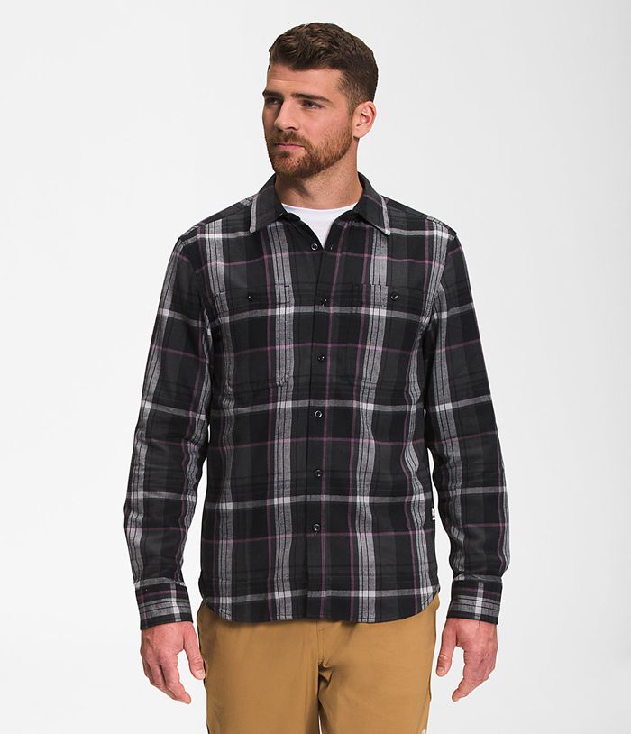 The North Face Arroyo Lightweight Flannel Mens Shirt Dark Grey 639072-UDS